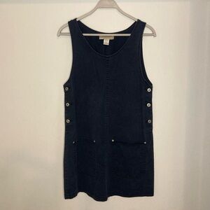Express Size M Navy Mini Dress, 34 inches long and 18.5 inches armpit to armpit.